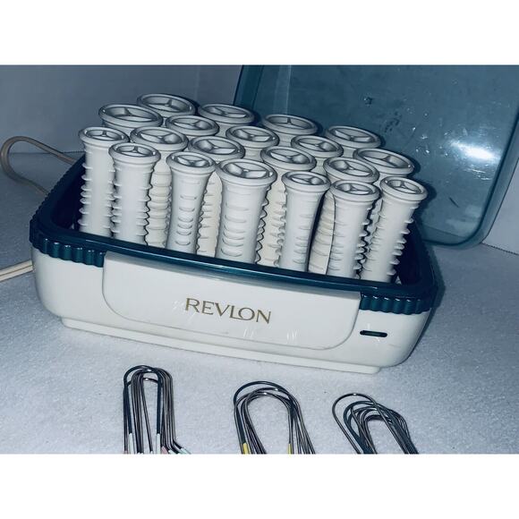 Revlon Ultra Hair Hot Rollers 3 Szs Curlers Cool Touch Tip All 20 Clips RV251 - Picture 7 of 9